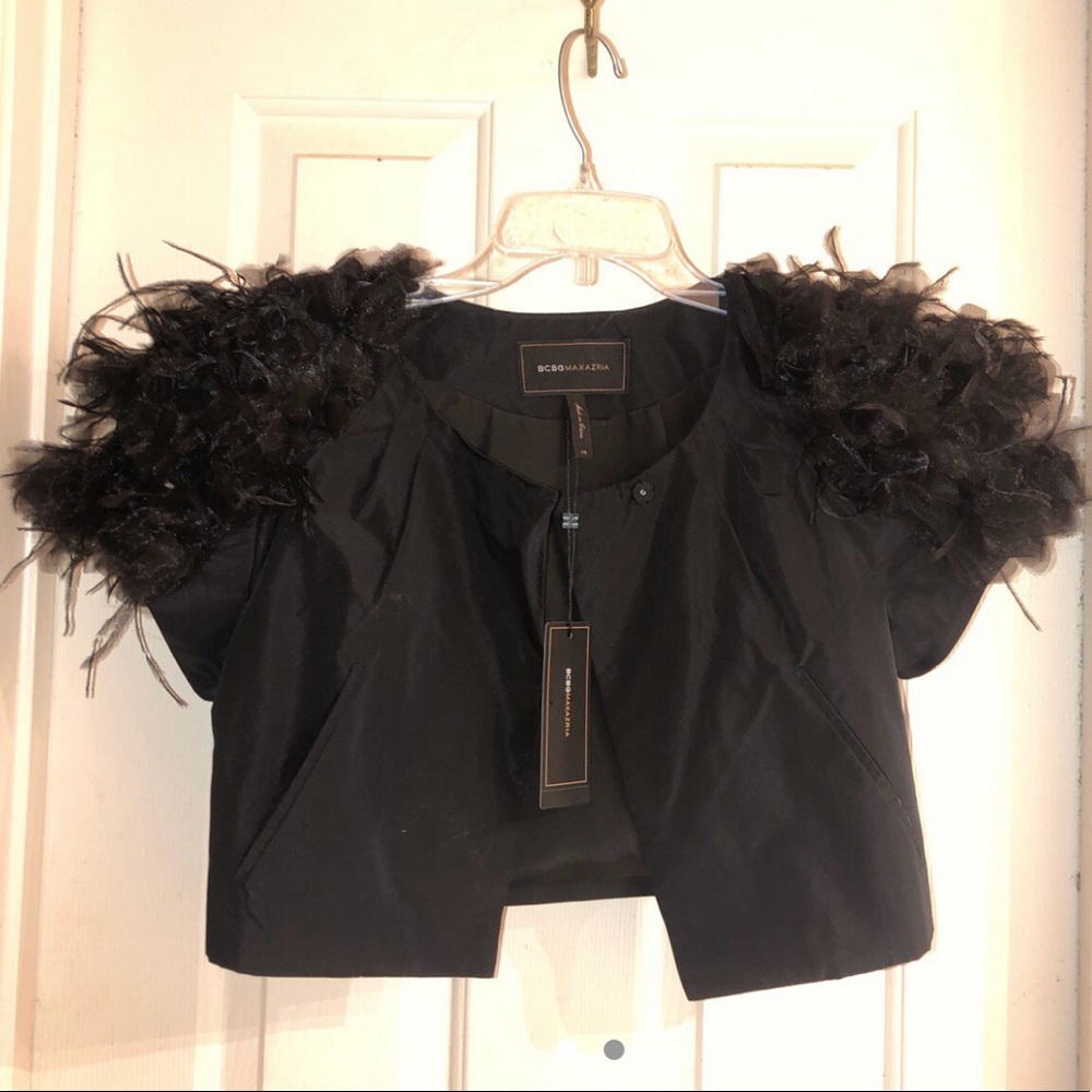 BCBGMAXAZRIA cropped jacket